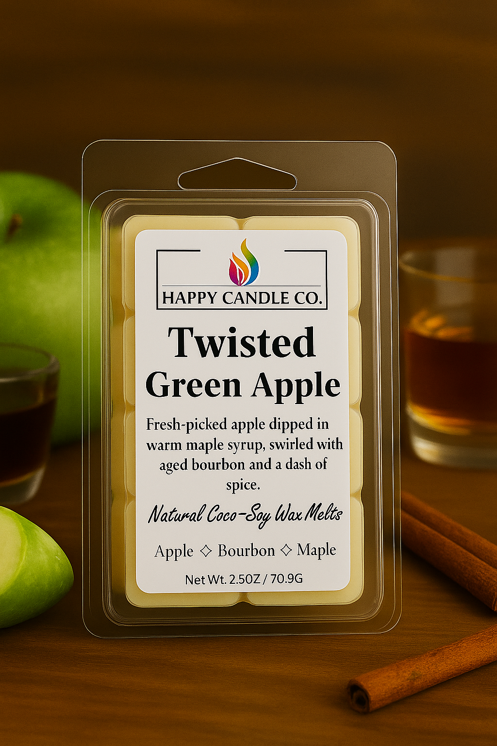 Twisted Green Apple Wax Melt