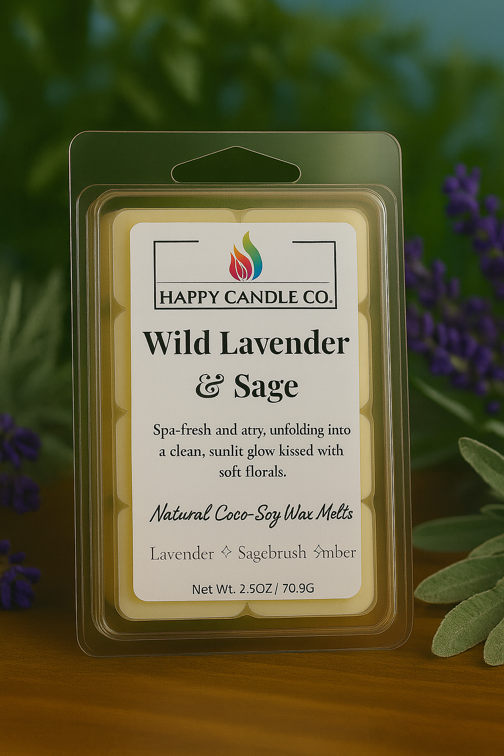 Wild Lavender & Sage Wax Melt