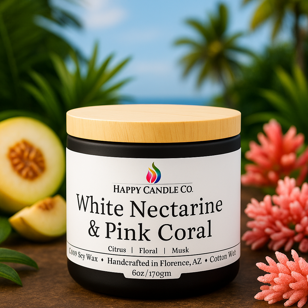 White Nectarine & Pink Coral Candle