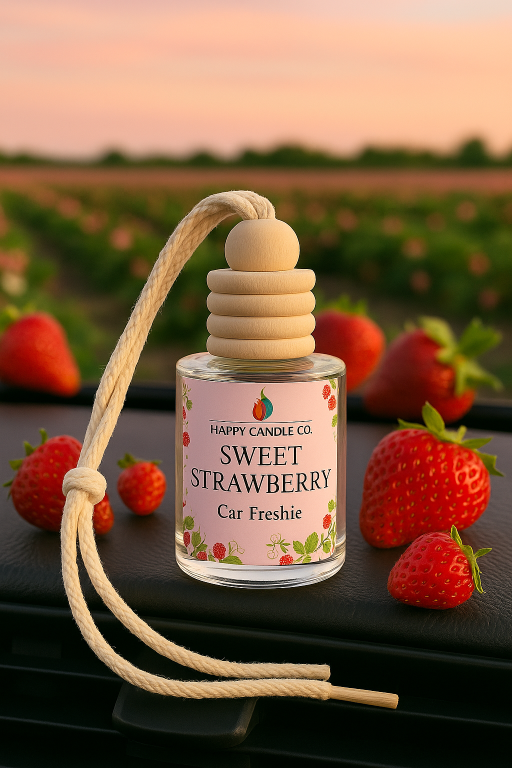 Sweet Strawberry Car Freshie