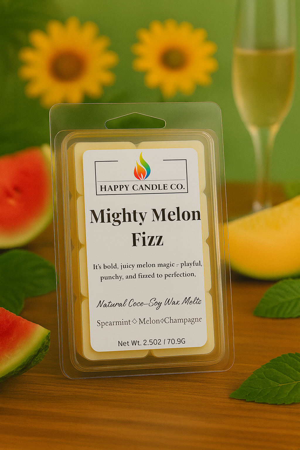 Mighty Melon Fizz Wax Melt
